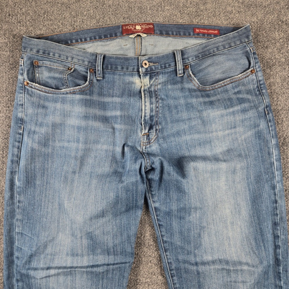 Lucky Brand 361 Vintage Straight Jeans Mens 40x32 Blue Denim Medium Wash - Picture 6 of 16